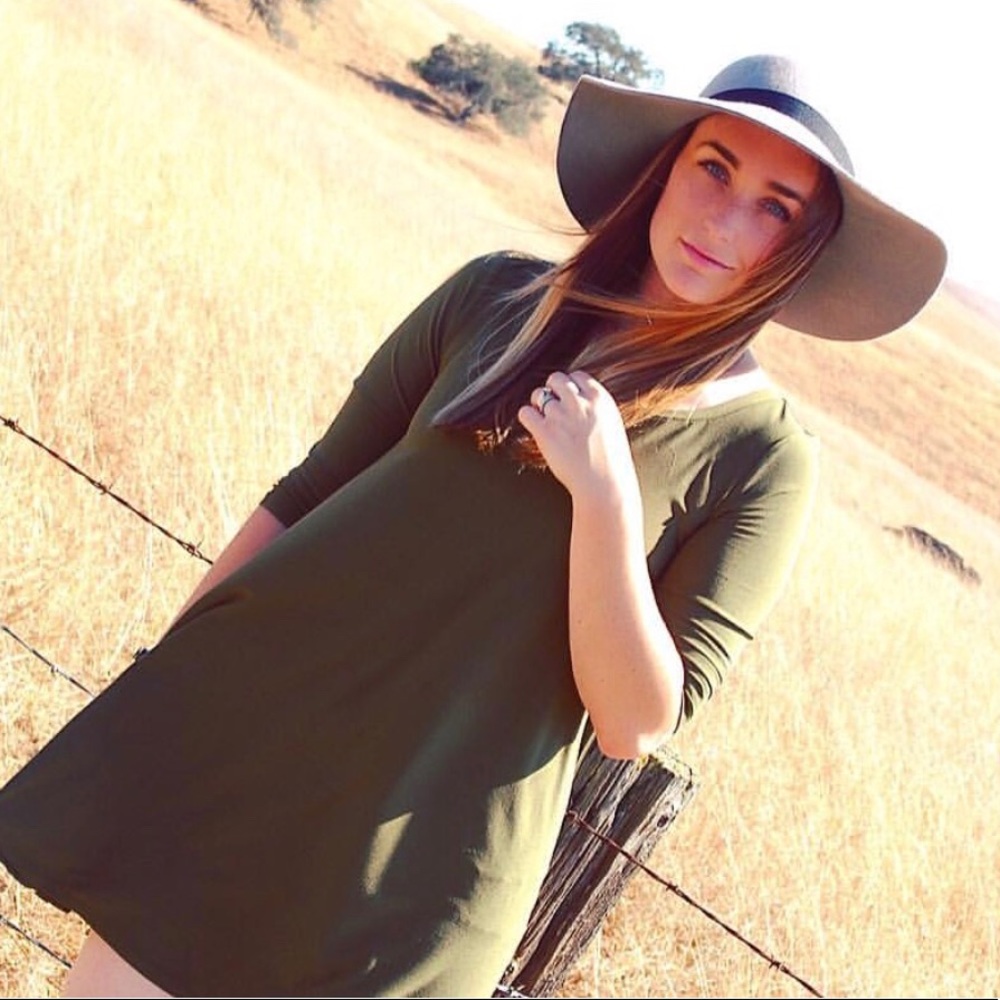 Olive Green Mini dress